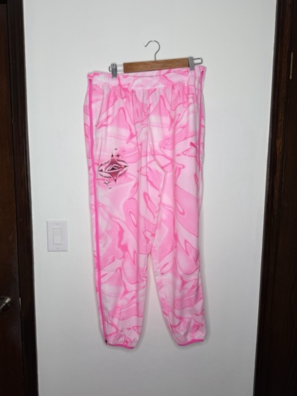 PUMA x LaFrance Pink Heem Basketball Pants Track Lamelo Ball Mens Large NEW